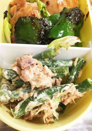 お弁当に♡インゲンとツナ缶マヨネーズあえ-レシピのメイン写真