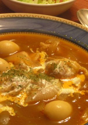 鶏肉とうずら卵のシチュー-レシピのメイン写真