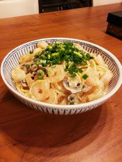 エビのクリームパスタ-レシピのメイン写真