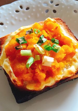 かぼちゃトースト(かぼちゃを食べた翌朝に-レシピのメイン写真