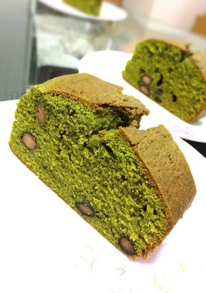 カリっと美味！黒豆入り抹茶パウンドケーキ-レシピのメイン写真