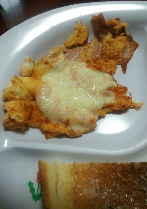 ベーコンエッグonチーズ-レシピのメイン写真