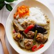 肉団子入りグリーンカレー☆爽やか辛~い