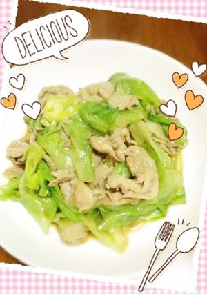 豚肉とレタス梅-レシピのメイン写真