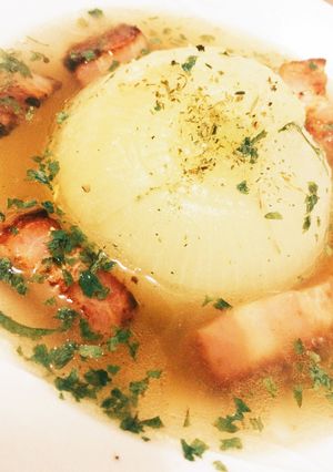 ずぼら手抜きで豪華な新玉ねぎスープ-レシピのメイン写真