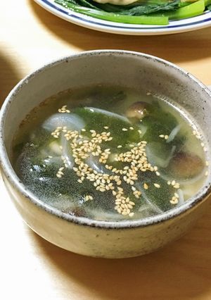 焼肉屋さんのワカメスープ-レシピのメイン写真