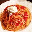 トマトとブルサンチーズのパスタ