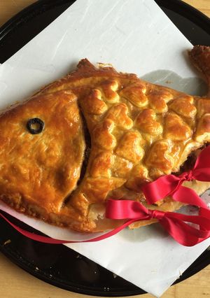 お食い初め 鯛型ミートパイ-レシピのメイン写真