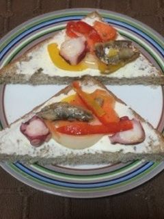 チーズとマリネのオープンサンド-レシピのメイン写真