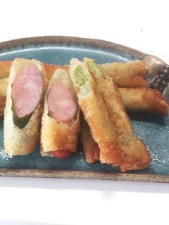 アスパラとウインナーのパリパリ揚げ-レシピのメイン写真