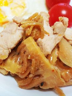 節約チキンと筍の甘辛炒め-レシピのメイン写真