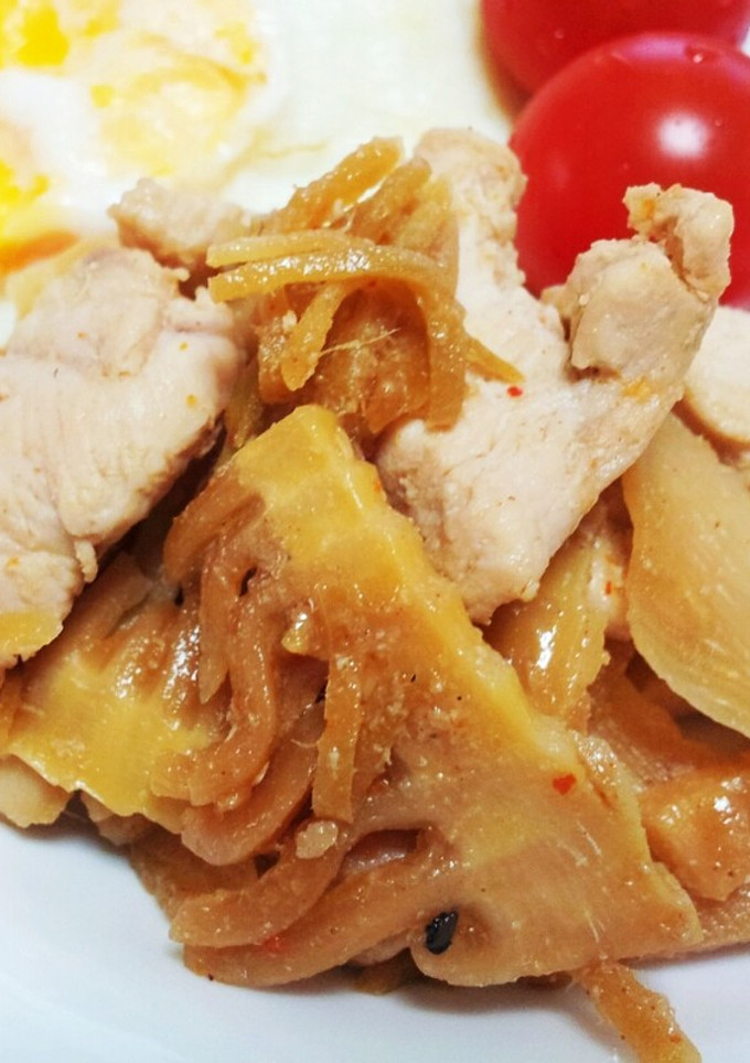 節約チキンと筍の甘辛炒め-レシピのメイン写真