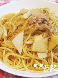 たけのことツナの和風パスタ~♪♪-レシピのメイン写真