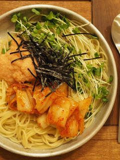 たらことキムチとカイワレのパスタ-レシピのメイン写真
