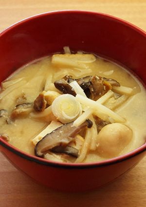 白花豆団子と赤貝の孟宗汁【天狗缶詰】-レシピのメイン写真
