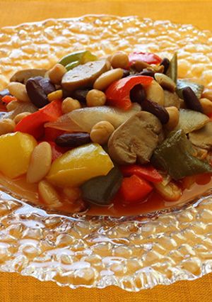 彩り野菜と3種豆のピスト【天狗缶詰】-レシピのメイン写真