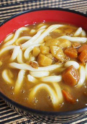 息子宛③「簡単カレーうどん(大盛)」-レシピのメイン写真
