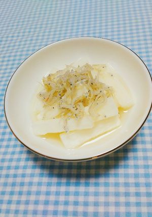 〖長芋の甘酢じゃこ和え〗-レシピのメイン写真