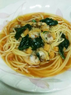 ☆オニオンスープの素☆あさりのパスタ-レシピのメイン写真