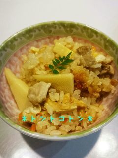 たけのこと鶏肉の炊き込みご飯-レシピのメイン写真