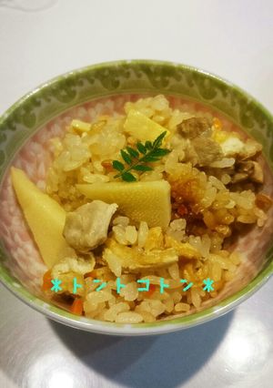 たけのこと鶏肉の炊き込みご飯-レシピのメイン写真