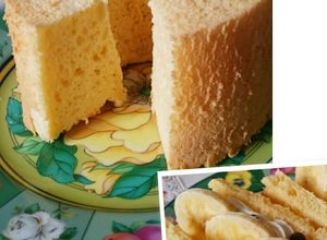 ココナッツミルクパウダーシフォンケーキ-レシピのメイン写真
