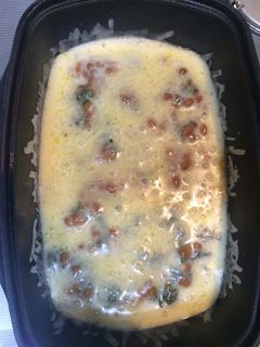 ダッチオーブンで新玉納豆チーズ焼き-レシピのメイン写真