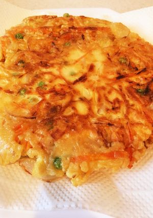 フライパンでデカッ！かき揚げ-レシピのメイン写真