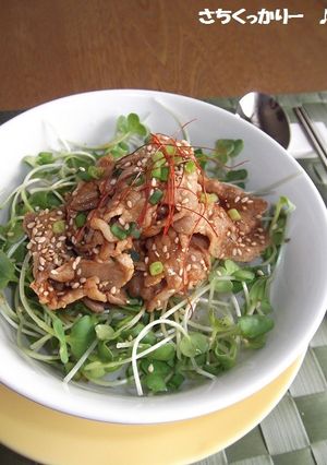 ノンオイル★豚コチュ丼-レシピのメイン写真
