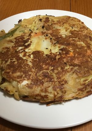 簡単！カット野菜お好み焼き-レシピのメイン写真