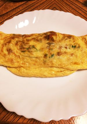 ドライカレーのオムレツ-レシピのメイン写真