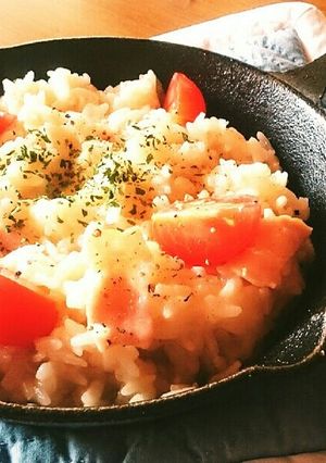 ランチに☆簡単あつあつチーズリゾット-レシピのメイン写真