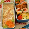 【キャラ弁】人参の薔薇弁当