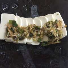 รูปของ 塩豆腐のネギ炒めのせ