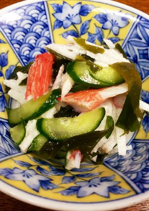 キュウリと長芋でサクサク☆酢の物-レシピのメイン写真