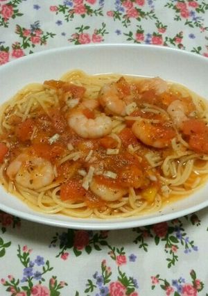 簡単ノンオイル☆トマトパスタ-レシピのメイン写真