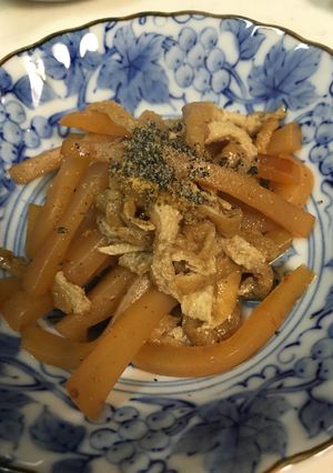 コンニャクと薄揚げの炒め煮-レシピのメイン写真