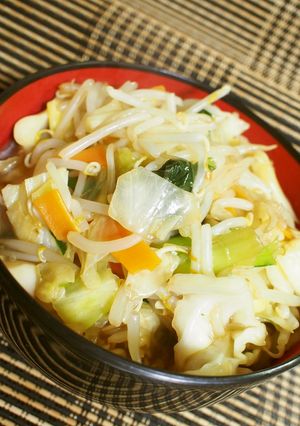 息子宛⑤「簡単あんかけ野菜ラーメン」-レシピのメイン写真