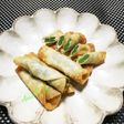餃子の皮でうどの芽揚げ