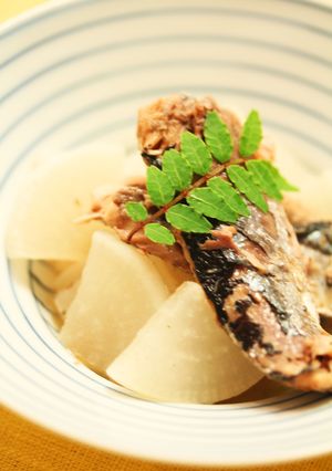 ポリ袋で簡単防災食☆さんまと大根の煮物-レシピのメイン写真