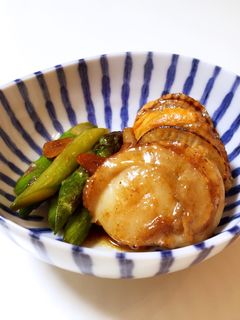 ホタテとアスパラのにんにくバター醤油-レシピのメイン写真
