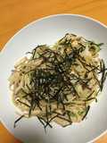 えりんぎのぽん酢マヨパスタ