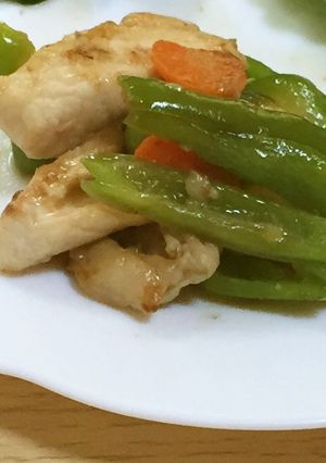 鶏むね肉とピーマンの甘酢炒め-レシピのメイン写真