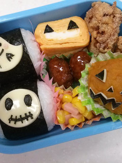 おにぎりにオン!簡単ハロウィン弁当-レシピのメイン写真