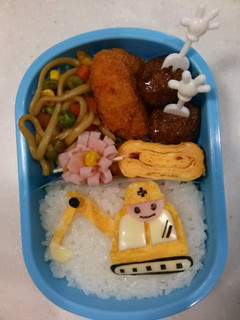 キャラ弁☆パワーショベル-レシピのメイン写真