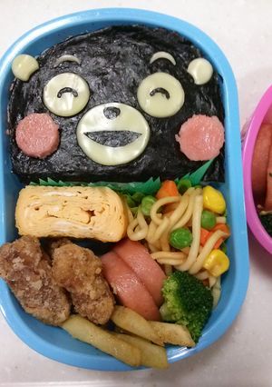 キャラ弁☆くまもん☆のり弁当☆-レシピのメイン写真