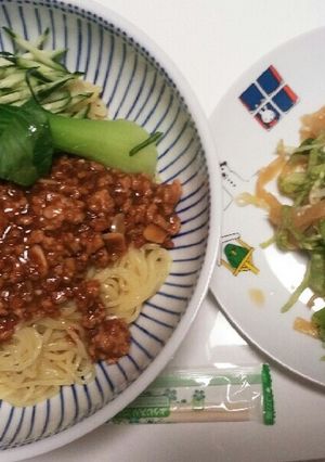 じゃじゃ麺風と中華サラダ-レシピのメイン写真