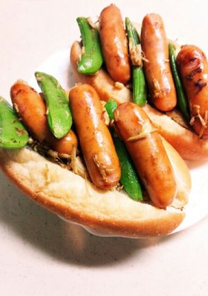 シマシマごてもり★マヨ炒めドッグ-レシピのメイン写真