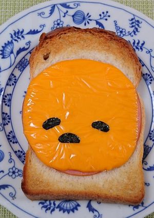 ぐでたまトースト-レシピのメイン写真