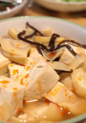 簡単！減塩！筍と豆腐の香味煮込み-レシピのメイン写真